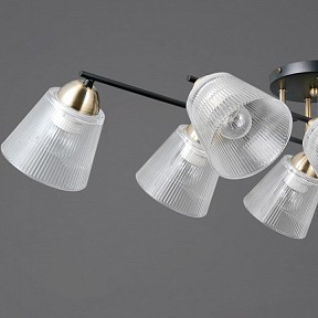 Люстра на штанге ILLUMICO IL0845 золото арт. IL0845-8CSQ-25BKAB ELITE