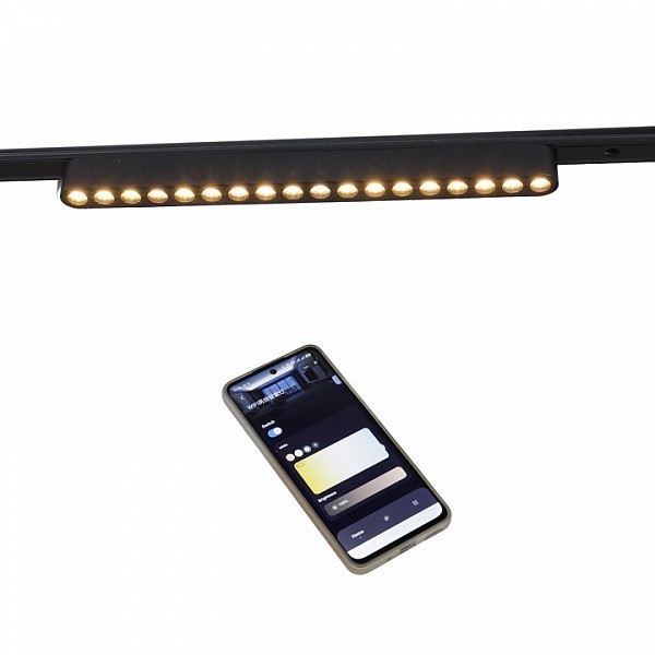 Накладной светильник Reluce 13002 черный арт. 13002-9.3-001UR magnetic LED16W BK CCT+SMART
