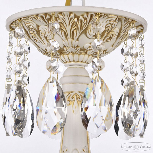 Подвесная люстра Bohemia Ivele Crystal AL7901 белый арт. AL79101/10+5/250/2D A WMG P1 U Wave