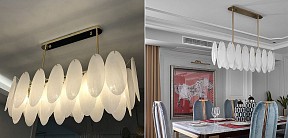 Люстра на штанге Imperiumloft Angel Style Italian Murano Glass латунь арт. 40,252