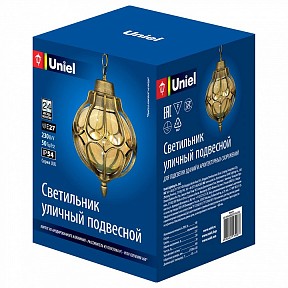 Подвесной светильник Uniel UUL-H90A бронза арт. UL-00007694