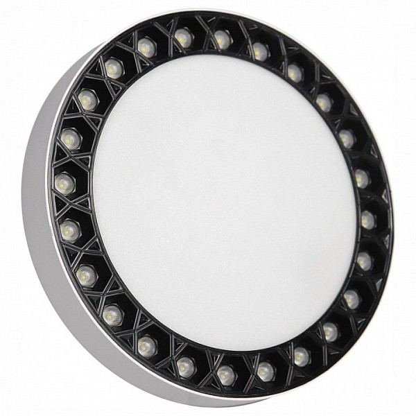 Накладной светильник iLedex Mercury черный арт. 5552-36W-D217-3/4K-WH+BK