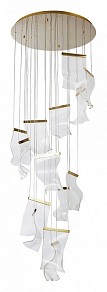 Подвесная люстра Arte Lamp Grappolo желтый арт. A2283SP-14GO