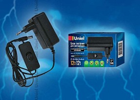 Блок питания Uniel UET-VPA-012A20 черный арт. 06313