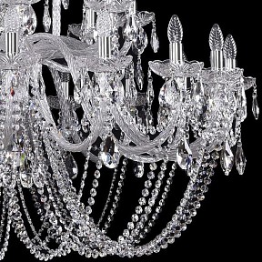 Подвесная люстра Bohemia Ivele Crystal 1402 металл арт. 1402/20+10+5/530/XL-165/Ni