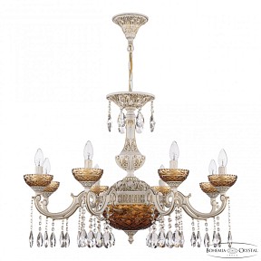 Подвесная люстра Bohemia Ivele Crystal AL7801 белый арт. AL78101P/8/250 A WMG P Amber/M-1F