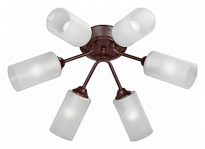 Потолочная люстра Vitaluce V3740 коричневый арт. V3740-7/6PL