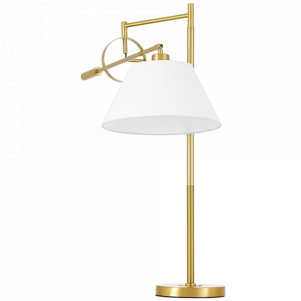 Настольная лампа декоративная LUMINA DECO 1124 латунь арт. LDT 1124 MD+WT