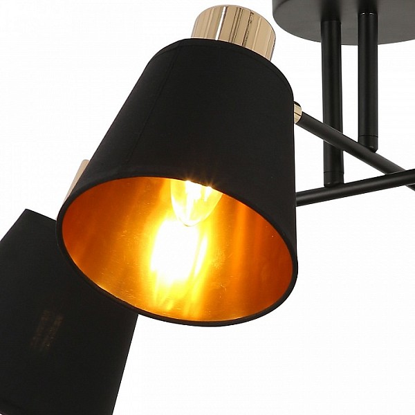 Люстра на штанге ILLUMICO Abelie золото арт. IL6116-4COU-79 BK GD Abelie