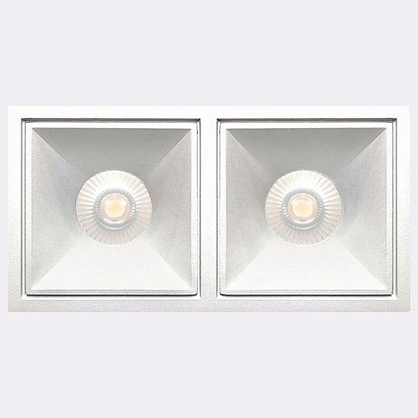 Встраиваемый светильник Italline IT06-6020 белый арт. IT06-6020 white 4000K - 2 шт. + IT06-6022 white
