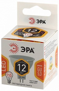 Лампа светодиодная Эра Стандарт  арт. LED MR16-12W-827-GU5.3