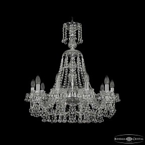 Подвесная люстра Bohemia Ivele Crystal 1409 никель арт. 1409/10/240/XL-75 Ni