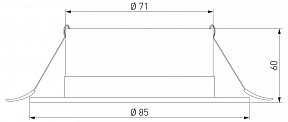 Встраиваемый светильник Elektrostandard Light LED 3003 черный арт. 35128/U