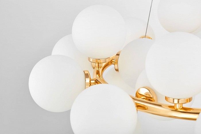 Подвесная люстра LUMINA DECO MARSIADA золото арт. LDP 6033-25 FGD