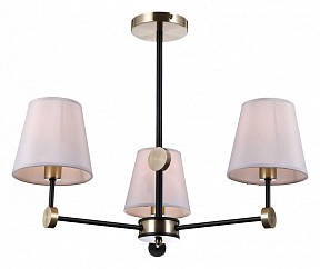 Люстра на штанге ILLUMICO CASTOR бронза арт. IL0394-3CSQ-24 BK AB CASTOR