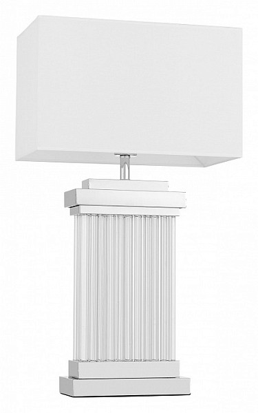 Настольная лампа декоративная LUMINA DECO Davos металл арт. LDT 310 CHR+WT