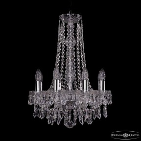 Подвесная люстра Bohemia Ivele Crystal 1403 никель арт. 1403/8/141/h-59 Ni