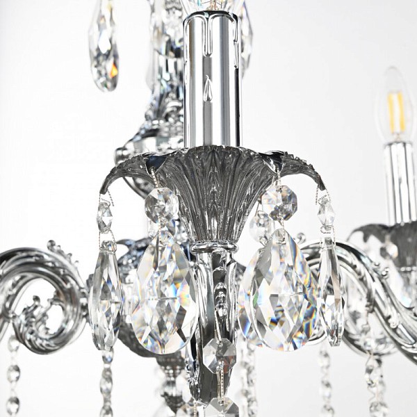 Подвесная люстра Bohemia Ivele Crystal AL7901 никель арт. AL79101/6/175 B Ni