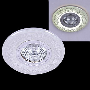 Встраиваемый светильник Reluce  хром арт. 09502-9.0-001MN MR16+LED3W WH/CR