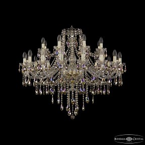 Подвесная люстра Bohemia Ivele Crystal 1415 золото арт. 1415/16+8/360 G R801