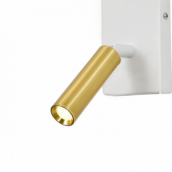 Бра с подсветкой Escada 598 белый арт. 598/1A White/Brass