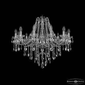 Подвесная люстра Bohemia Ivele Crystal 1415 никель арт. 1415/12/300 Ni