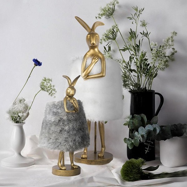 Настольная лампа декоративная Loft it Lapine желтый арт. 10315/B Grey fluff