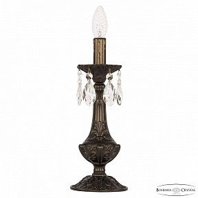 Настольная лампа декоративная Bohemia Ivele Crystal AL7801 бронза арт. AL78100L/1-32 PD