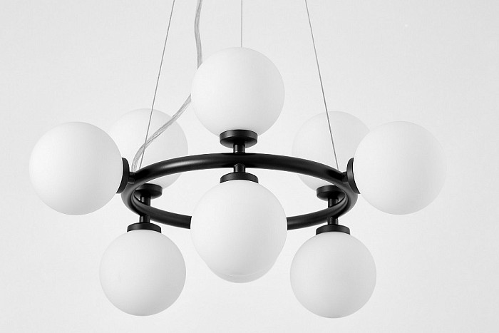 Подвесная люстра LUMINA DECO MARSIADA черный арт. LDP 6033-9 BK