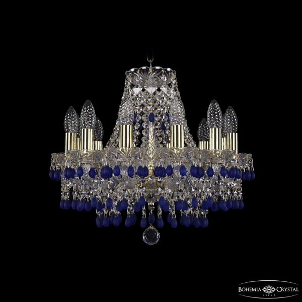 Подвесная люстра Bohemia Ivele Crystal 1410 золото арт. 1410/12/141 G V3001