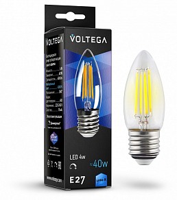 Лампа светодиодная Voltega свеча диммируемая (Candle dim) 5Вт  арт. 8463