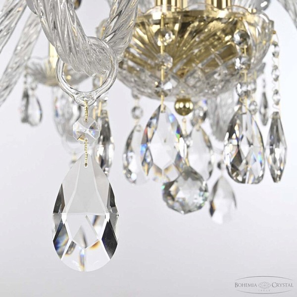 Подвесная люстра Bohemia Ivele Crystal 118 золото арт. 118/8/240 G