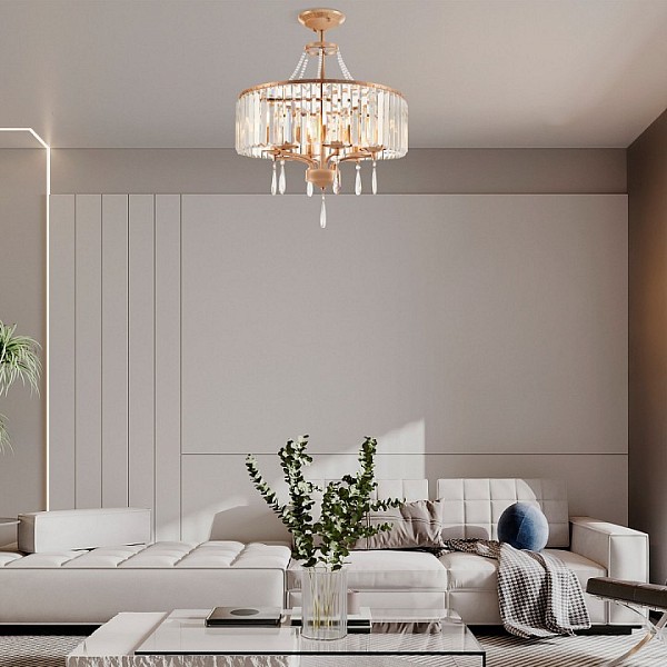 Люстра на штанге Arte Milano Sorrento-1009 золото арт. 371009/6/50/500 GD
