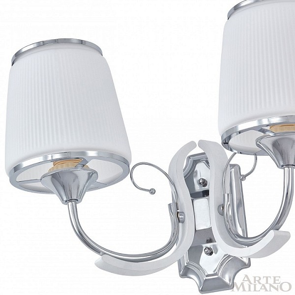 Бра Arte Milano Florentia-9247 белый арт. 309247/2W Wh/Ni