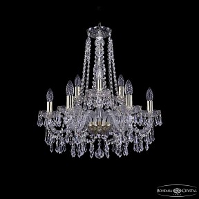 Подвесная люстра Bohemia Ivele Crystal 1403 золото арт. 1403/6+3/195/h-60 G