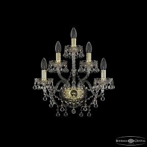 Бра Bohemia Ivele Crystal 1409 золото арт. 1409B/2+2+1/160 G