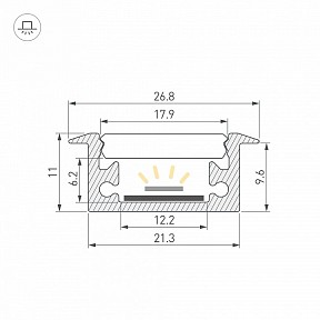 Профиль Arlight FLOOR металл арт. 060247