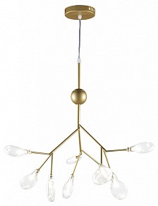 Подвесная люстра Natali Kovaltseva GRACE ll желтый арт. GRACE 75554/9С GOLD SATIN
