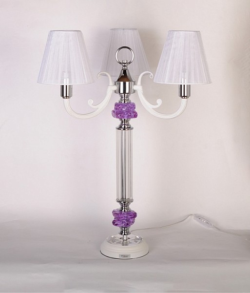 Настольная лампа декоративная Manne Manne хром арт. TL.7810-3 PURPLE
