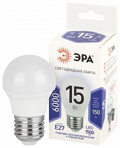Лампа светодиодная Эра Стандарт  арт. LED P45-15W-860-E27