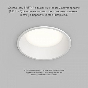 Встраиваемый светильник Denkirs TRIM белый арт. DK2451-WH