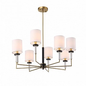 Люстра на штанге ST-Luce BLACK+BRASS латунь арт. SL1404.303.08