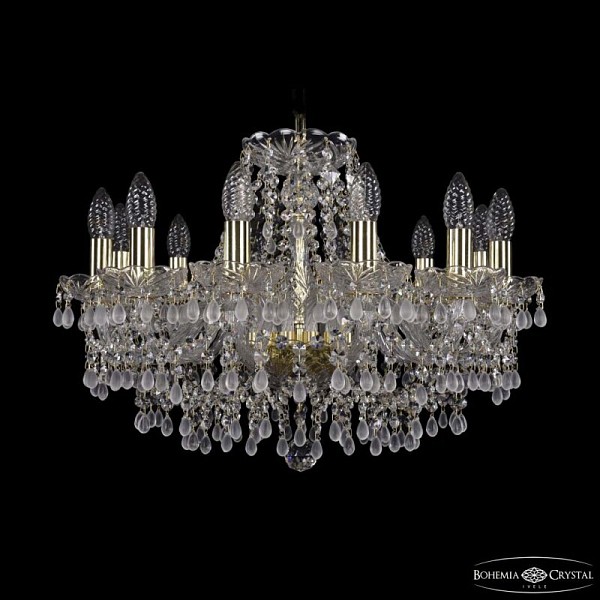 Подвесная люстра Bohemia Ivele Crystal 1410 золото арт. 1410/12/195 G V0300