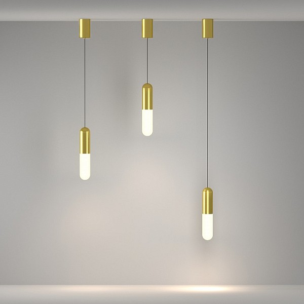 Подвесной светильник Maytoni Mist желтый арт. P101PL-L300-12W3K-BS