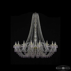 Подвесная люстра Bohemia Ivele Crystal 1410 золото арт. 1410/20/530/h-157 G V7010