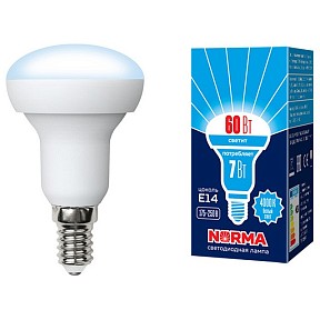 Лампа светодиодная Volpe R50  арт. LED-R50-7W/NW/E14/FR/NR картон