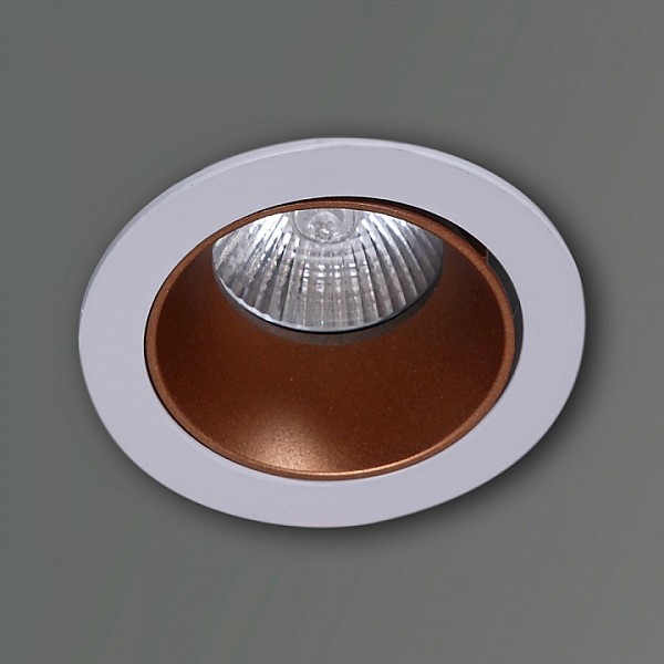 Встраиваемый светильник Reluce 16085 белый арт. 16085-9.0-001PT MR16 WT+ROSE GD