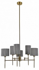 Люстра на штанге Indigo Plisse бронза арт. 13033/6R Brass