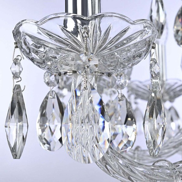 Подвесная люстра Bohemia Ivele Crystal 117 никель арт. 117/10+5/240 Ni