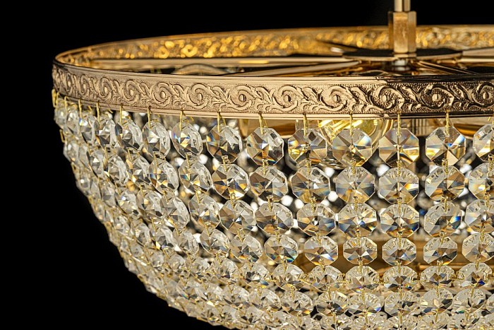 Люстра на штанге Arti Lampadari Castellana Gold желтый арт. Castellana E 1.3.40.501 G